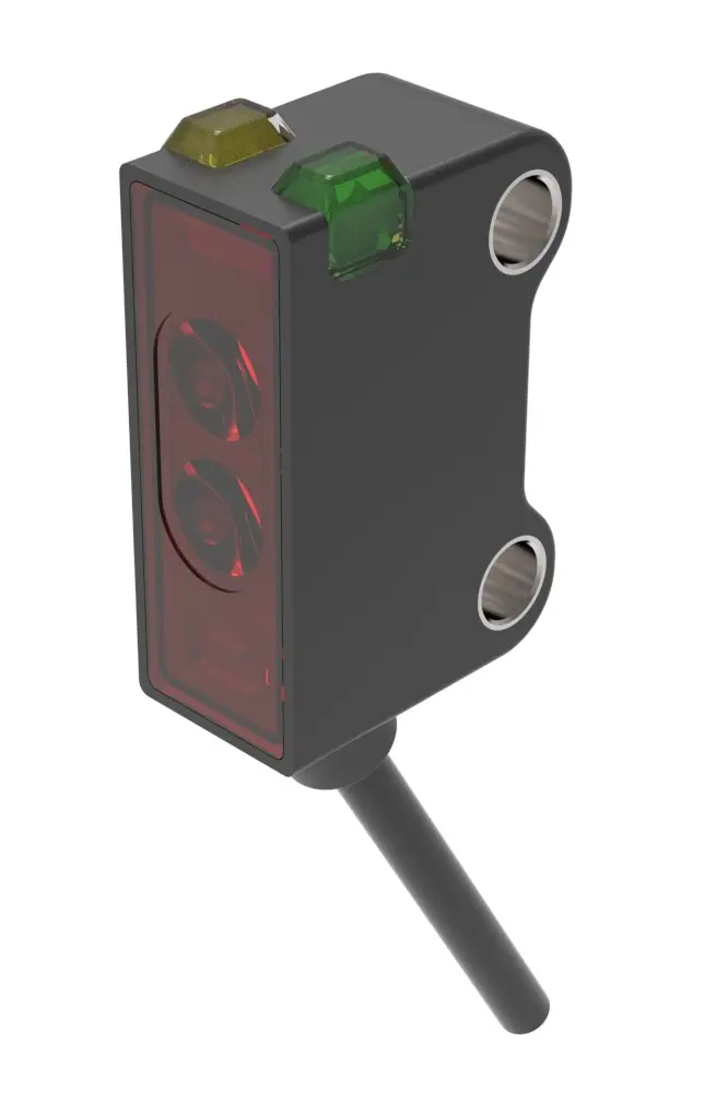 Produktfoto 1 von RS PRO Kubisch Optischer Sensor, Retroreflektierend, Bereich 0,25 m, PNP-Schließer Ausgang, Anschlusskabel,