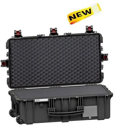 Produktfoto 1 von GT Line 7626.B Wasserbeständig Polypropylen Schaum, Polypropylen Wasserdicht Wasserdichter Koffer Schwarz mit Rädern 279