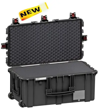 Produktfoto 1 von GT Line 7635.B Wasserbeständig Polypropylen Polypropylen, Schaum Wasserdicht Wasserdichter Koffer Schwarz mit Rädern 369