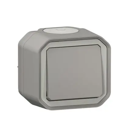 Produktfoto 1 von Legrand 2-Wege-Schalter Lichtschalter, 1-polig Grau IP55 10A