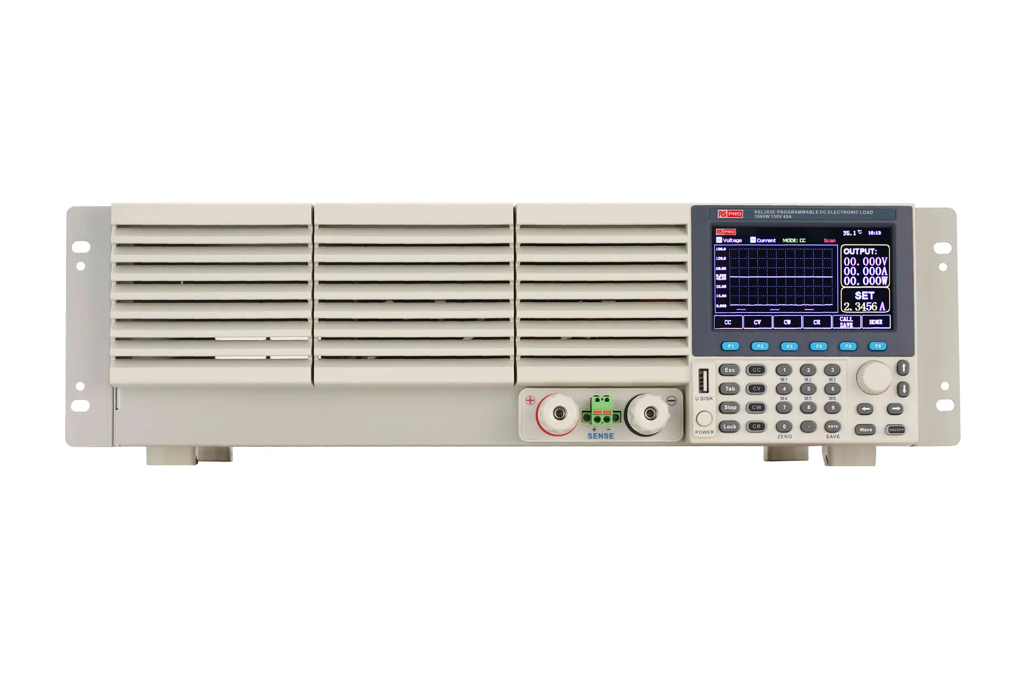 RS PRO Elektronische Last, 0 to 1000W, 0 to 40 A / 0 to 150 V