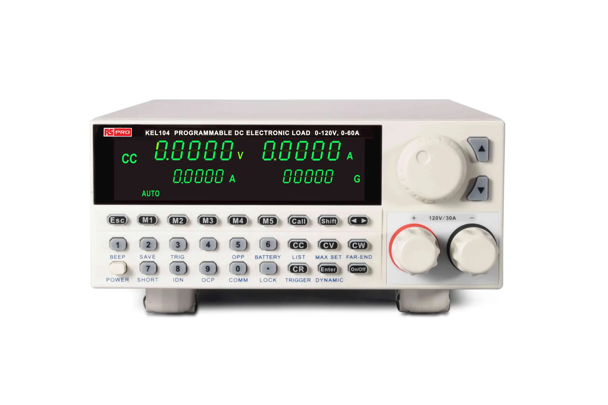 RS PRO Elektronische Last, 0 to 250W, 0 to 60 A / 0 to 120 V