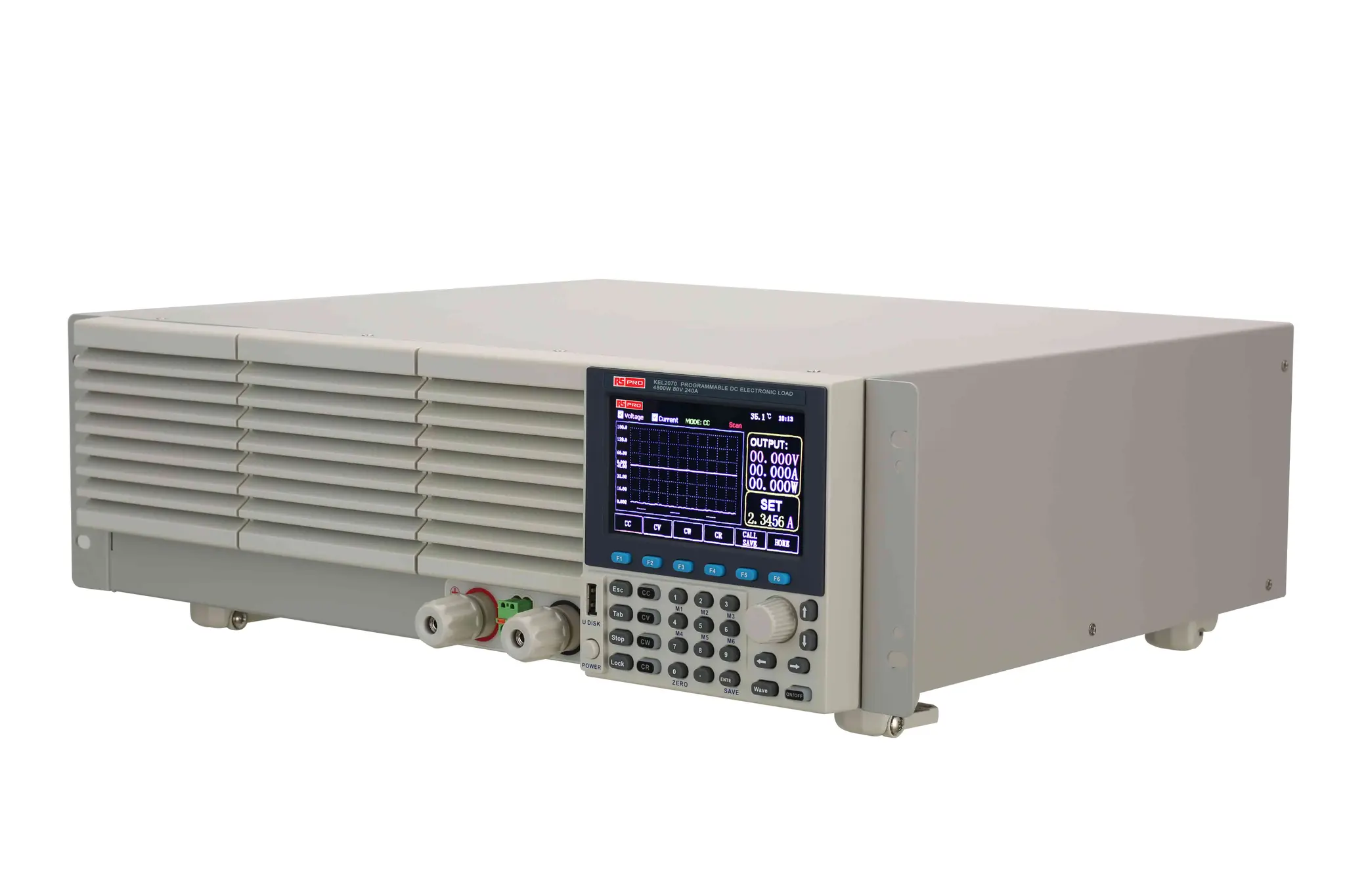 Produktfoto 1 von RS PRO Elektronische Last, 0 to 4800W, 0 to 340 A / 0 to 80 V