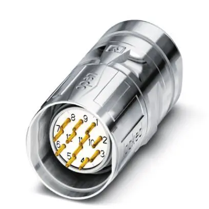 Produktfoto 1 von Phoenix Contact SL M23 M23 Rundsteckverbinder Stecker 17-polig Stecker 8A Kabel IP40