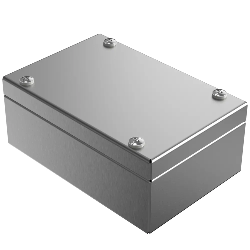 Produktfoto 1 von Rose Stainless Steel Enclosure Edelstahl Gehäuse Silbergrau IP66, HxBxT 150 mm, 100 mm x 61 mm