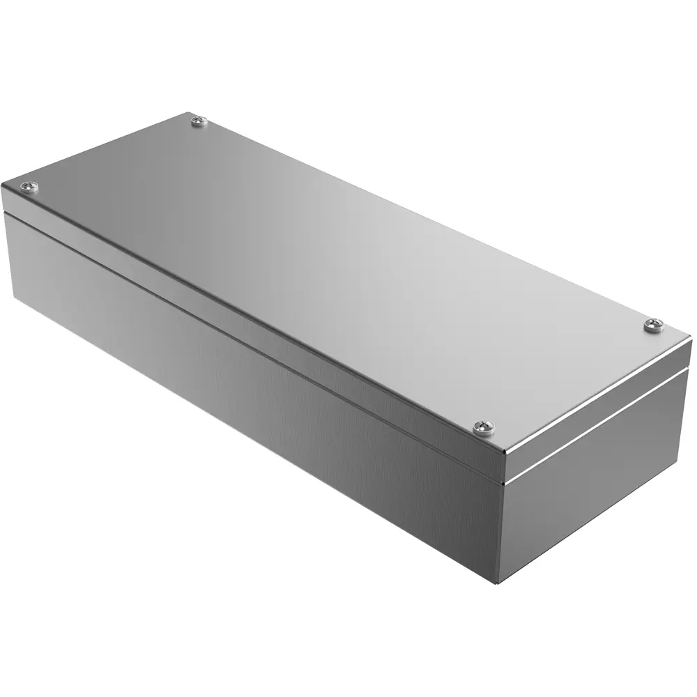 Produktfoto 1 von Rose Stainless Steel Enclosure Edelstahl Gehäuse Silbergrau IP66, HxBxT 400 mm, 150 mm x 81 mm