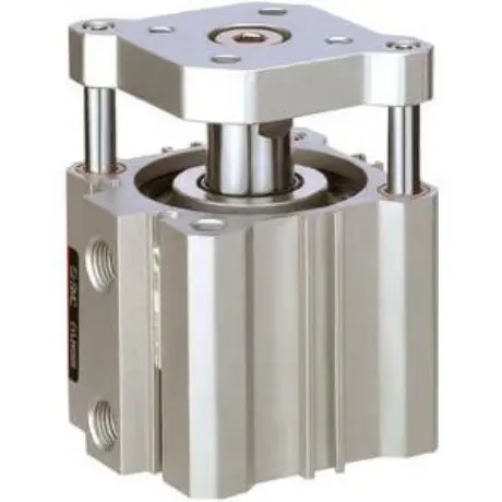 Produktfoto 1 von SMC CQM63 Pneumatik-Führungszylinder doppeltwirkend mit Gleitlager, Bohrung Ø 63mm / Hub 100mm