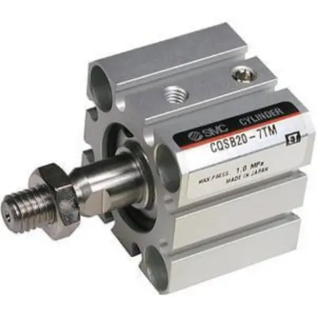Produktfoto 1 von SMC CQS Pneumatik-Kompaktzylinder 10 mm Doppeltwirkend, Bohrung Ø 12 mm, bis 1 Mpa