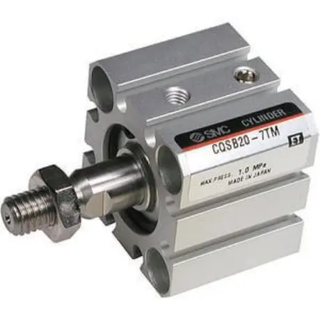 Produktfoto 1 von SMC CQS Pneumatik-Kompaktzylinder 10 mm Doppeltwirkend, Bohrung Ø 12 mm, bis 1 Mpa