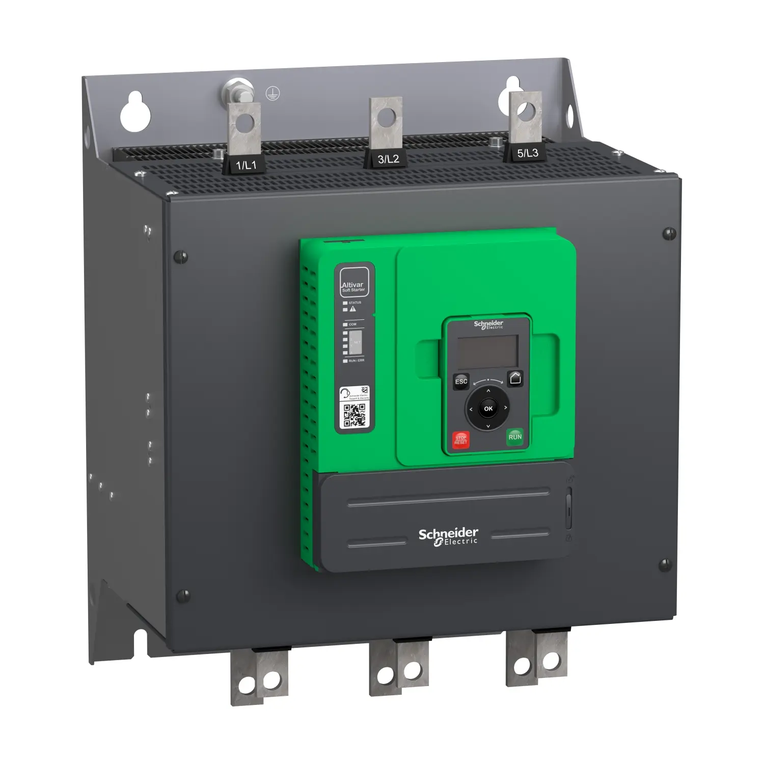 Produktfoto 1 von Schneider Electric Altivar Soft Starter ATS480 Sanftstarter 3-phasig 55 →250 kW, 208 → 690 V ac / 250 A