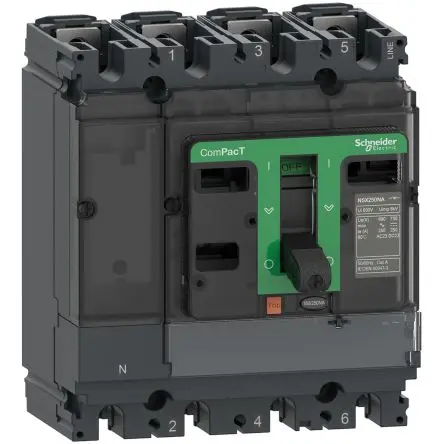 Produktfoto 1 von Schneider Electric ComPacT NSX Sicherungsschalter-Trennschalter / 4-polig 100A