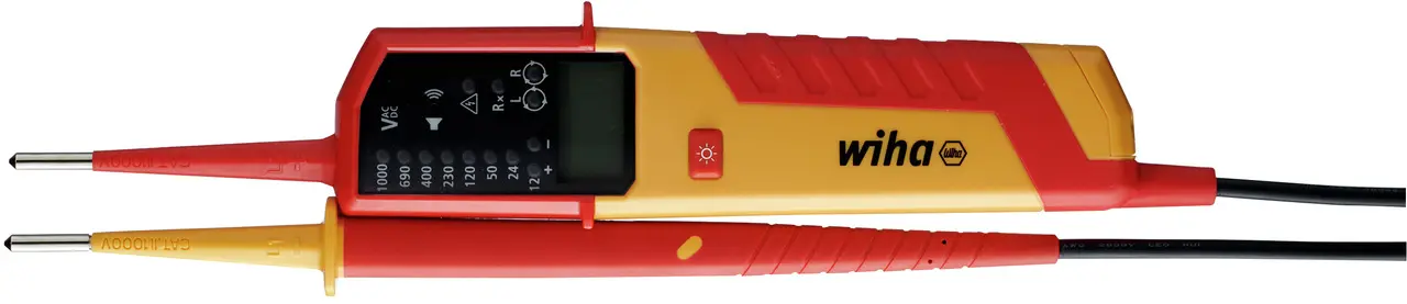 Produktfoto 1 von Wiha LCD Spannungsprüfer mit Durchgangsprüfung, CAT IV
