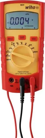 Produktfoto 1 von Wiha Tragbar LCD Digital-Multimeter Echteffektivwert, Geschlossen 1 kV ac / 10 A ac 10 A dc