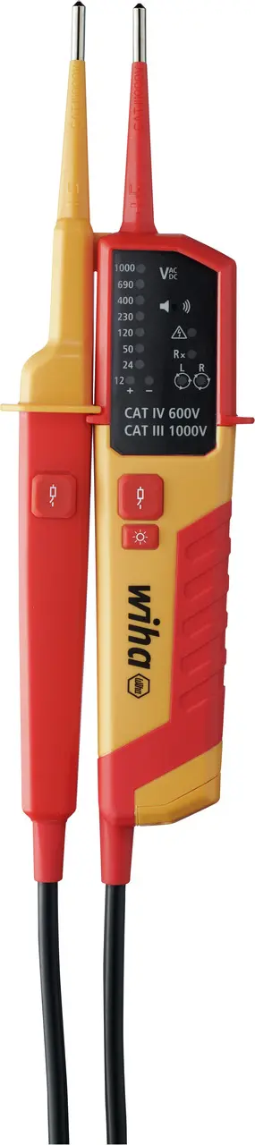 Produktfoto 1 von Wiha LED Spannungsprüfer mit Durchgangsprüfung, CAT III 1000 V, CAT IV 600 V