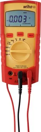 Produktfoto 1 von Wiha Tragbar LCD Digital-Multimeter, CAT III, CAT IV 600 V ac