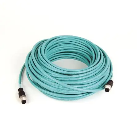 Produktfoto 1 von Allen Bradley 1585D Cat5e Ethernet-Kabel, 3 m, Grün Geflecht, Folie, Aussen ø 0.23 Zoll Außen-ø , Polyurethan