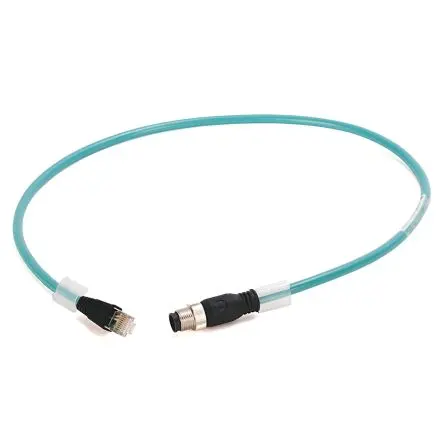 Produktfoto 1 von Allen Bradley 1585D Cat5e Ethernet-Kabel, 600 mm, Grün Geflecht, Folie, Aussen ø 0.32 Zoll Außen-ø , Polyvinylchlorid