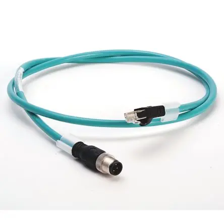 Produktfoto 1 von Allen Bradley 1585D Cat5e Ethernet-Kabel, 1 m, Grün Geflecht, Folie, Aussen ø 0.32 Zoll Außen-ø , Polyvinylchlorid