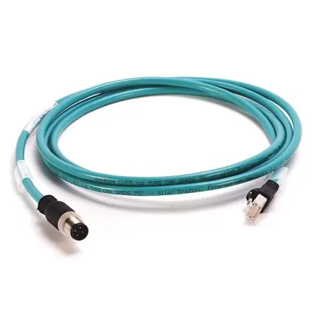 Produktfoto 1 von Allen Bradley 1585D Cat5e Ethernet-Kabel, 2 m, Grün Geflecht, Folie, Aussen ø 0.32 Zoll Außen-ø , Polyvinylchlorid