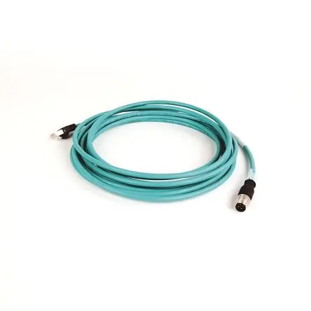 Produktfoto 1 von Allen Bradley 1585D Cat5e Ethernet-Kabel, 5 m, Grün Geflecht, Folie, Aussen ø 0.32 Zoll Außen-ø , Polyvinylchlorid