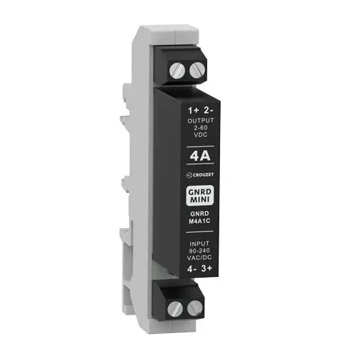 Produktfoto 1 von Crouzet SSR GNRD MINI DIN-Schienen Halbleiterrelais DC-Schaltung, 1-poliger Schließer 240 Veff / 4 A Effektivwert