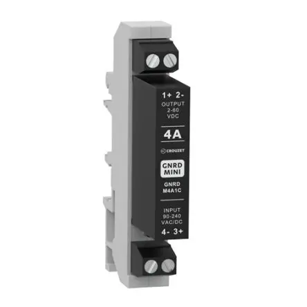 Produktfoto 1 von Crouzet GNRD MINI DIN-Hutschiene Halbleiterausgang, SPST 240 V eff. 240V / 4 A
