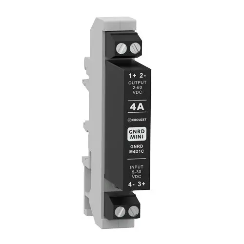 Produktfoto 1 von Crouzet SSR GNRD MINI DIN-Schienen Halbleiterrelais DC-Schaltung, 1-poliger Schließer 30 Veff / 4 A Effektivwert