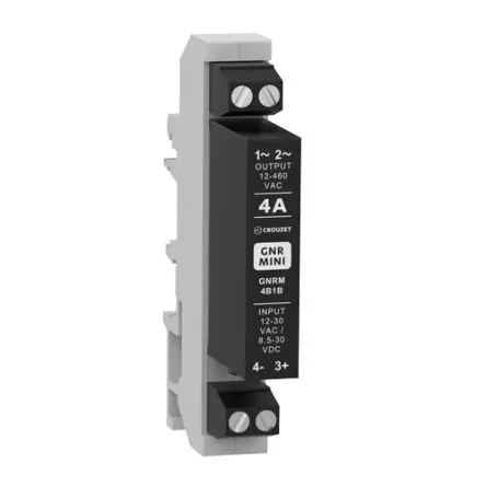 Produktfoto 1 von Crouzet GNR MINI DIN-Hutschiene Halbleiterausgang, SPST 460 V eff. 30V / 4 A