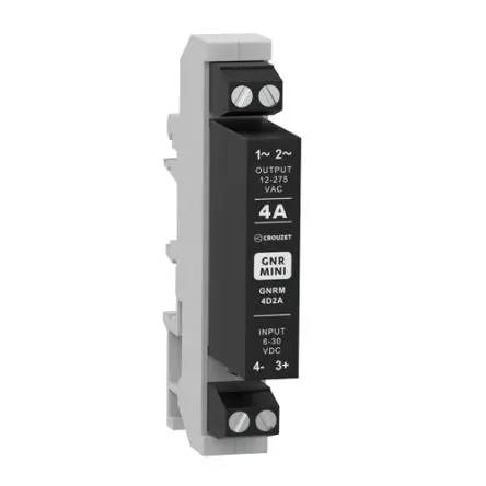 Produktfoto 1 von Crouzet GNR MINI DIN-Hutschiene Halbleiterausgang, SPST 275 V eff. 30V / 4 A