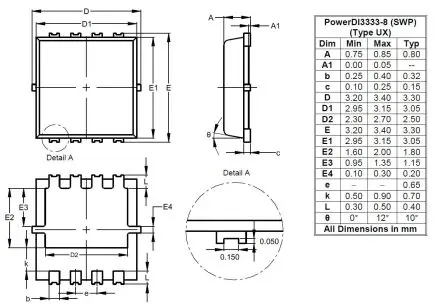 Produktfoto 1 von DiodesZetex Typ N-Kanal MOSFET Erweiterung 100 V / 26 A 1.73 W, 8-Pin PowerDI3333-8