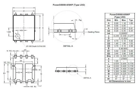 Produktfoto 1 von DiodesZetex Typ P-Kanal MOSFET 30 V PowerDI5060-8