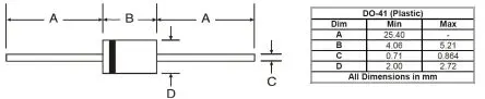 Produktfoto 1 von DiodesZetex MUR160 Diode Einfach, 600 V DO-41