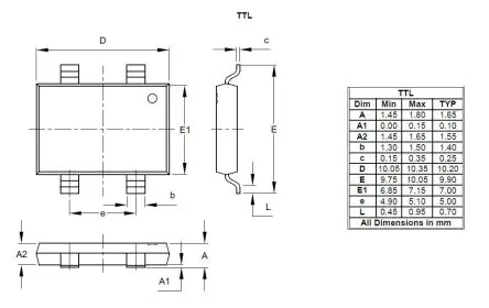 Produktfoto 1 von DiodesZetex Brückengleichrichter 1000 V 100 A 1.3 V TTL Einphasig 6-Pin 5 μA