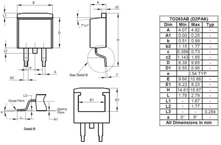 DiodesZetex SBR20A200CTB-13-G Gleichrichter & Schottky-Diode, 200 V TO-263AB