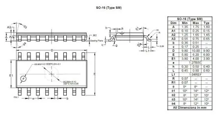 Produktfoto 1 von DiodesZetex Transistor N-MOSFET SO-16 4-Pin
