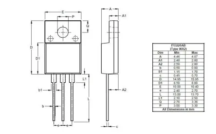 Produktfoto 1 von DiodesZetex STPS2020 Gleichrichter & Schottky-Diode, 200 V, 3-Pin ITO-220AB