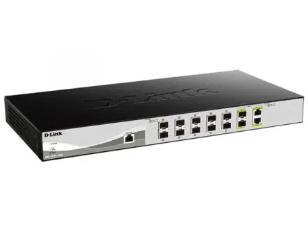 Produktfoto 1 von D-Link 12-Port 10G Multi-Gigabit Smart Managed SFP+ Switch Verwalteter Switch 12-Port Intelligente Verwaltung Power Over