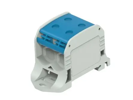 Produktfoto 1 von Entrelec 1SNF Anschlussklemmenblock 4 Grau, Blau, 1kV ac Kabel