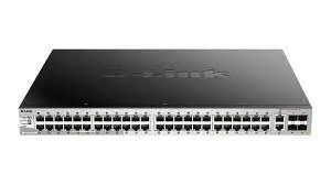 Produktfoto 1 von D-Link 54-Port Layer 3 Stackable Managed PoE Switch with 10G Uplinks Verwalteter Switch 54-Port Managed Power Over