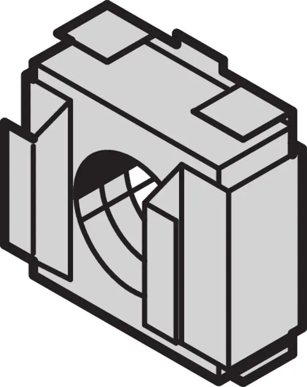 Produktfoto 1 von nVent SCHROFF Käfigmutter-Set M6 Stahl zinkplattiert