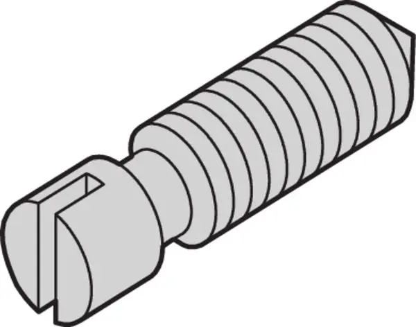 Produktfoto 1 von nVent SCHROFF Gewindestift x 8 mm, Stahl