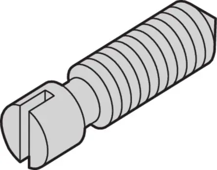 Produktfoto 1 von nVent SCHROFF Gewindestift x 8 mm, Stahl
