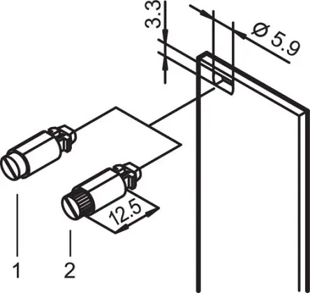 Produktfoto 1 von nVent SCHROFF Hardwarekit Stahl, für Frontplatten 21101 5.9mm