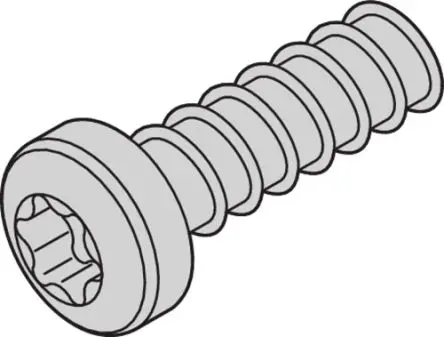 Produktfoto 1 von nVent SCHROFF Schraube Maschinenschraube Stahl Verzinkt 9.3 mm