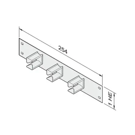Produktfoto 1 von nVent SCHROFF Stahl Frontplatte 254 mm 254mm
