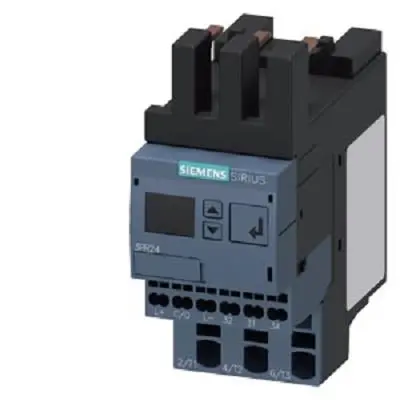 Produktfoto 1 von Siemens 3RR2 Überwachungsrelais 3-phasig, 1-poliger Umschalter, 24 V dc, 24V ac