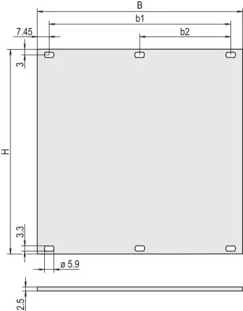 Produktfoto 1 von nVent SCHROFF Aluminium Frontplatte 3 U x 42 TE 213mm