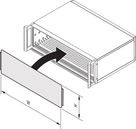 Produktfoto 1 von nVent SCHROFF Frontplatte 3 U x 42 TE
