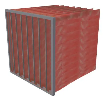 RS PRO EC7 Hydrophobie Taschenfilter, Typ Beutelfilter, F7, 3-Taschen B: 287 mm H: 592 mm T: 300 mm