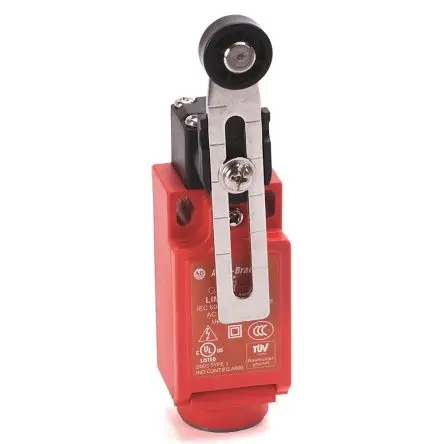 Produktfoto 1 von Allen Bradley Sicherheitsendschalter, Verstellbarer Rollenhebel 1 Schließer/2 Öffner, IP66, Polybutylenterephthalat 600V